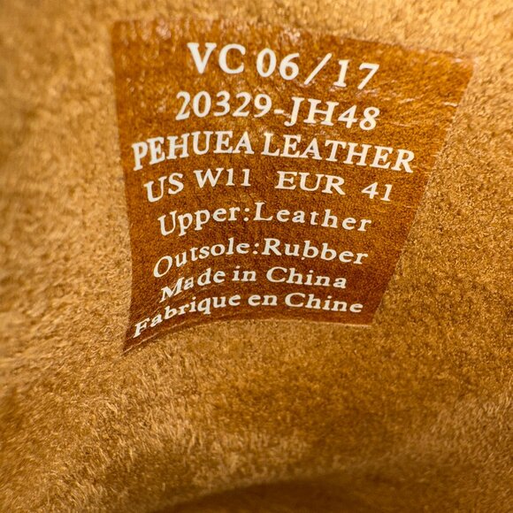 NWOT Olukai Pehuea Leather Womens 11 Brown Suede Snake Print Slip-On Sneakers - Picture 6 of 8